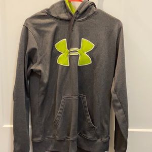 Gray and green Under Armor sweatshirt women’s